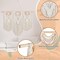 Large Macrame Wall Hanging with Rod Boho Decor Woven Tapestry Wall Art Bohemian Decor Tassel Macrame Curtains for Home Living Room Wedding Apartment Decoration (Classic Style)
